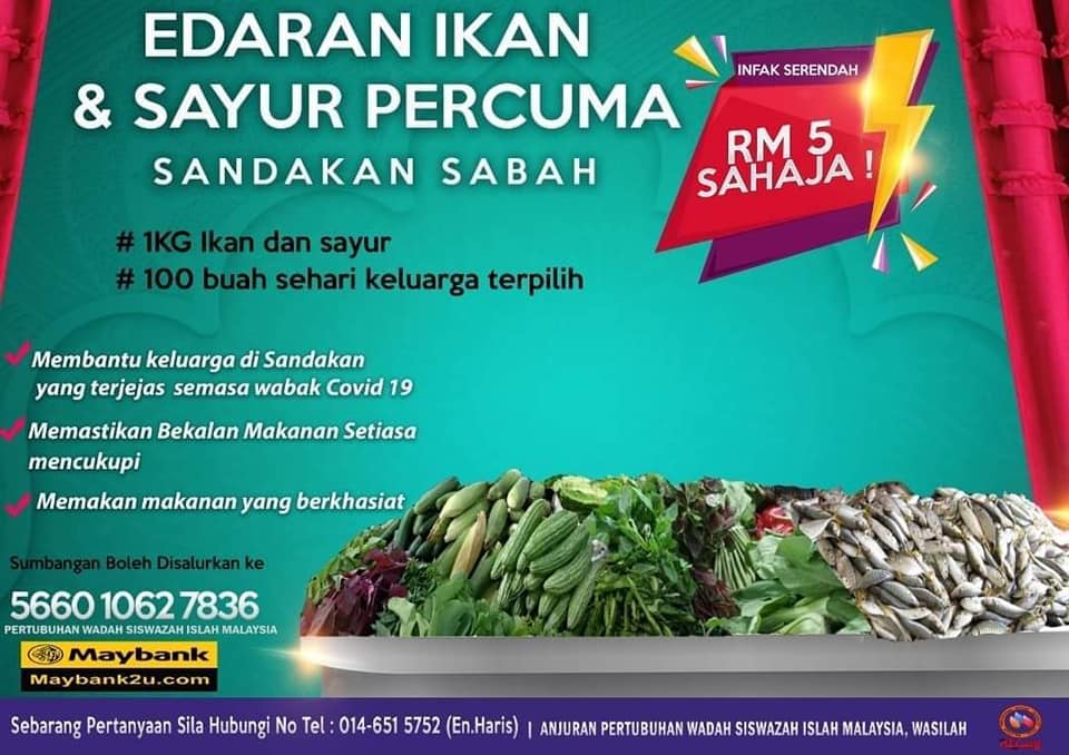 Edaran Sayur & Ikan Percuma Sandakan